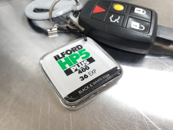 35mm Film Box Keychain - Resin Cast - Ilford HP5